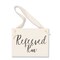 Ritzy Rose Reserved Row Sign - Black on 11x8in Ivory Linen Cardstock with Ivory Ribbon